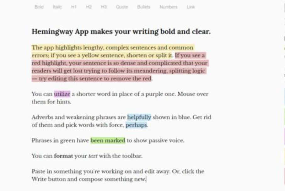 Công cụ Hemingway - Giúp kiểm tra lỗi chính tả