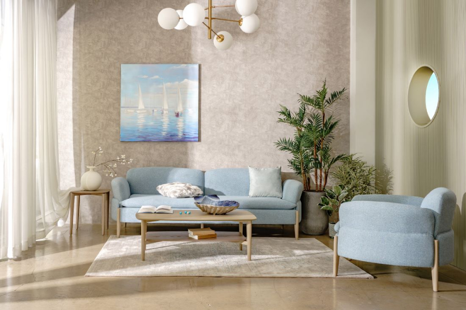 5 gợi ý thiết kế mang sắc biển vào không gian nội thất - Lựa chọn màu sắc tươi sáng