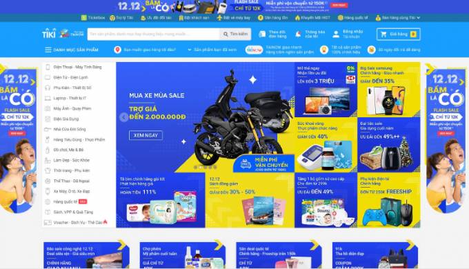 Tiki.vn - Top 10 trang web mua sắm trực tuyến hàng đầu tại Việt Nam hiện nay